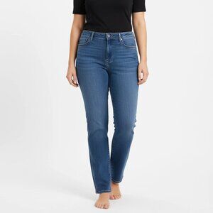 Wrangler Women's Blue Straight Leg High Rise Y2K Cowgirl Chic Jeans Size XL